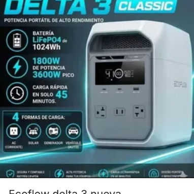 Planta 🏵️ Ecoflow delta 3 clássic. Mejor calidad precio. 600 USD - 3/4