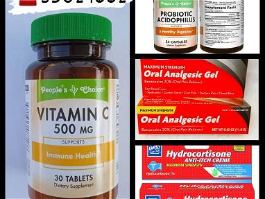 Medicamento medicamentos Medicamentos, Vitamina C, Probiotico, Gel analgesico oral, Hidrocortisona* - Img main-image