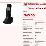 Panasonic KX-TGB310LAB de una Base con Identificador de Llamadas $45 VPT#-0304 - Img 55255150