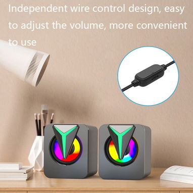 BOCINA PARA PC CON RGB MODELO FT-25-1. CONTAMOS CON MENSAJERIA FACTURA Y GARANTIA. TLF 54833699 - Img 113014398