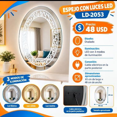Espejo con luces led - 2/2