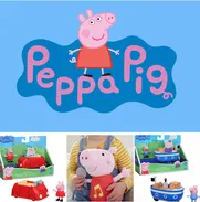 Peppa Pig y familia auto, ciudad,  casa, peluches - Img 47602182