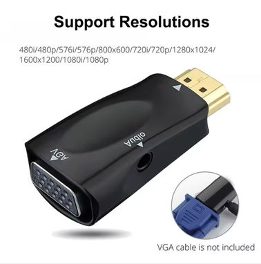 Adaptador HDMI VGA. Convertidor HDMI a VGA HDMI-VGA. Acepto CUP - Img 84510881