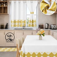 👑Juegos d cocina (excelente calidad) ✨mantel ✨dos alfombras ✨un juego d cortinas decorativas 💰 - Img 56007128