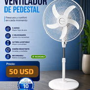 Ventilador recargable de pie destal - Img 58181135