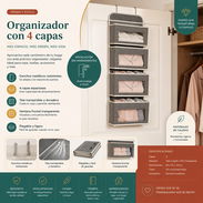 Organizador para detrás de la puerta para juguetes, carteras, zapatos y mas. 4 capas con sus enganches - Img 55824540
