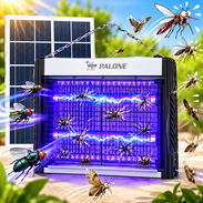 Exterminador de mosquitos recargable con panel solar - Img 56418804