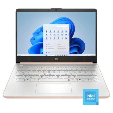 Laptop HP 14", Procesador Intel N150 (Modelo: 14-dq6015dx), 4 GB RAM, 128 GB UFS - Oro Rosa  🔶 $285 - 4/4