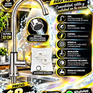 LLAVE CUELLO DE GANSO TIRO RÁPIDO PARA FREGADERO, NUEVA EN SU EMPAQUE. FACTURA Y GARANTÍA. VARIEDAD DE ARTÍCULOS NUEVOS - Img 57414491