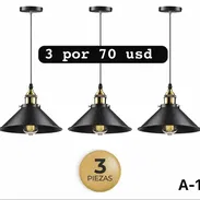 Lamparas Set de 3 lámparas de techo colgante vintage industrial alta calidad para cocina ,desayunador ect 54321470 - Img 52934077