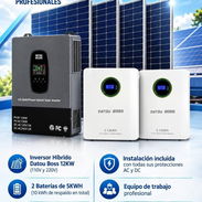⚡ KIT SOLAR 110V/220V 12KW + BATERÍA 10KW + 4 PANELES 620W | 7.000 USD - Img 57817790