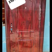 🍄🍄PUERTA DE METAL CROMADO EXTERIOR CON TODOS SUS ACCESORIOS LISTA PARA LLEGAR Y MONTAR .MAXIMA CEGURIDAD - Img 54050573