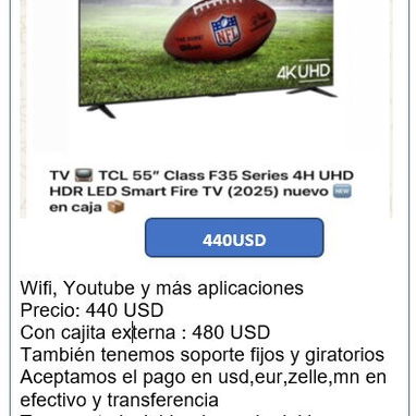 smart tv tcl calidad americana de 32 40 43 55 pulgadas - Img 120985052
