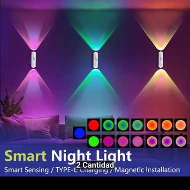 6 Luces LED RGB con  de movimiento - Img 124525441