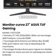Monitor curvo 27" ASUS TUF Gaming . Nuevo - Img 47908568