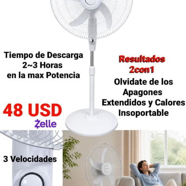 Venta de ventiladores recargables - Img 126016795