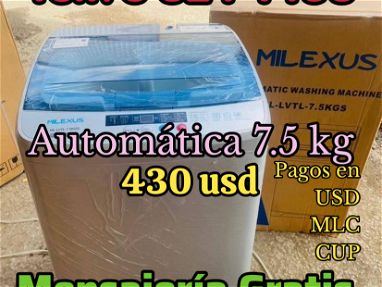Lavadora Automática Milexus de 7.5 Kg en 430 usd. - Img main-image