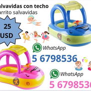 Salvavidas con techo y pelota para niños - Img 55186979