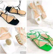 Sandalias cocalecas Negra #36  Verde # 36 #38  Blanca #37 - Img 50285107