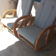 Sillones de Suiza calamina y madera - Img 54360279