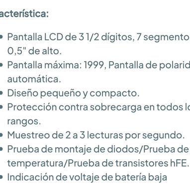 Multímetro Digital Portátil DT-830B 🌐 Colores 🖤💛 - 6/8