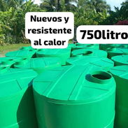 Tanque plástico de 750lt a 95 mil con transporte incluído azul y verde - Img 55848800