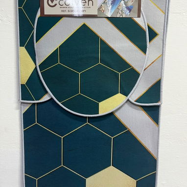 Set de 3 alfombras para baño con diseño en 4500 cup - 2/2