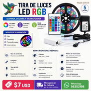 Tira de luces LED de 5m con su mando y transformador - Img 55798459