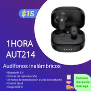 Audífonos inalámbricos bluetooth 1HORA AUT214 - Img 55187683