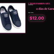 Zapatillas Azul Fashion Material Sintético, Tenis Fashion Azul Con Cordones, Tenis Azul Fashion Casual Unisex . - Img 57354778