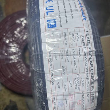 Cable Fotovoltaico 10 AWG de Cobre para Paneles Solares – $3 USD/m - 2/2