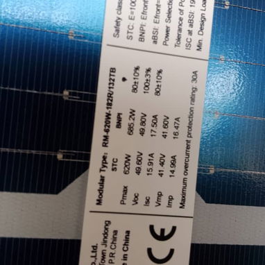 Paneles solares Ronma de 620W bifaciales - 2/2