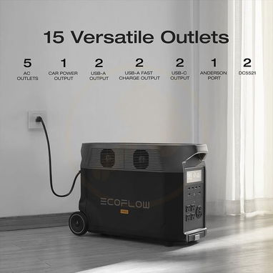 EcoFlow Delta Pro 110V 3600Wh Pico 7200W, Batería LiFePO y Carga Rápida Estación de Energía Portátil - 4/8