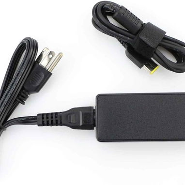 Cargador Lenovo ThinkPad para laptop de 65 W, adaptador de corriente delgado de CA... usb pta amarilla 53274327 - 4/6