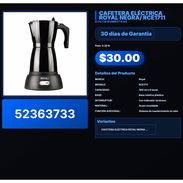 CAFETERA ELÉCTRICA ROYAL NEGRA/ RCE1711 . - Img 57512303