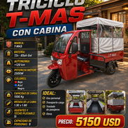 🔴🔵⚫ TICICLOS T-MAS 🔴🔵⚫ CON CABINA - 72V x 85AH GEL - MOTOR 2500W - MENSAJERIA CON FACTURA Y GRANATIA. 📲 54833699 - Img 56773630