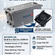 Batería+ Cargador para Triciclos y Motos eléctricas 72 V 105 Ah_ 7.5 KWh - Img 58292446