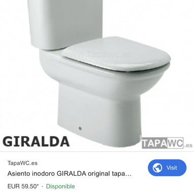 Taza Roca Debba, Victoria, Giralda, Taza Gala ,Sanitana, monolítico, Juego Roca Victoria - 8/8