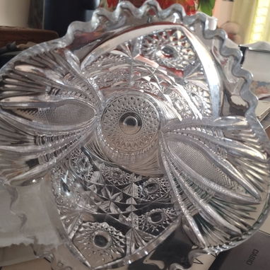 Vendo búcaro antiguo de cristal bohemia, broquedo perfectas condiciones. Mide 20cm de altura. Se puede hacer una rebaja. - 4/5