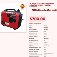 Planta Eléctrica Hollfill 3600W: Potencia Máxima en Diseño Compacto VPT#-0247 - Img 55437247