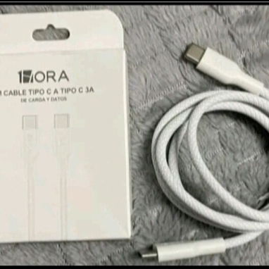 CABLES TIPO C A TIPO C CARGA RÁPIDA Y TRANSFIEREN DATOS MIDEN 1 METRO (MARCA 1HORA) - Img 121886443