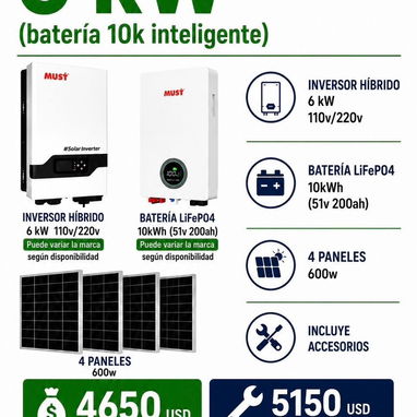 Kit solar 6k - Img 121576864