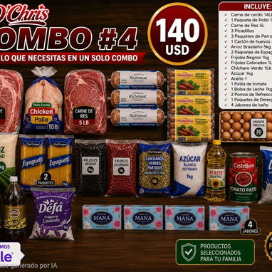 ¡PAGA AQUÍ EN LA HABANA! 🇨🇺 Combos de Comida D'Chris sin vueltas ni esperas - 4/4