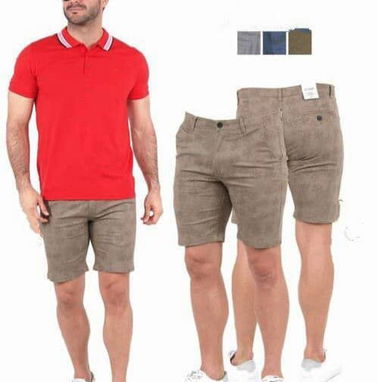 Bermudas de vestir jaspeada para hombre - Img 88248497