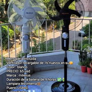 Mensajería gratis Ventilador recargable de pedestal Milexus - Img 54821913