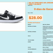 Tenis Nike Air Jordan Gris Blanco Suela Goma Caucho, Nike Air Jordan Blanco Gris Pan VPT#-0528 - Img 55676886