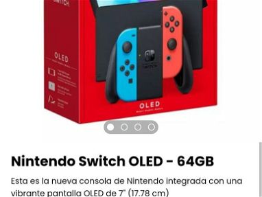 Nintendo Switch OLED* Consola de juegos nintendo con pantalla oled super nítida* Nintendo Switch 64GB - Img main-image