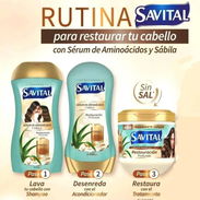 30 USD·KIT SHAMPOO, ACONDICIONADOR Y TRATAMIENTO, SAVITAL DE AMINOACIDOS Y SABILA - Img 55163664