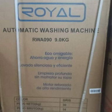 LAVADORA AUTOMÁTICA ROYAL 9 KG.ENTRADA DE GUA FRÍA Y AGUA CALIENTE. CON 3 MESES DE GARANTÍA, FACTURA Y DOMICILIO GRATIS - Img 120012644