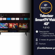Televisor Smart Tv Visión 43" Full HD Cajita interna y Soporte a la Pared - Img 56374420